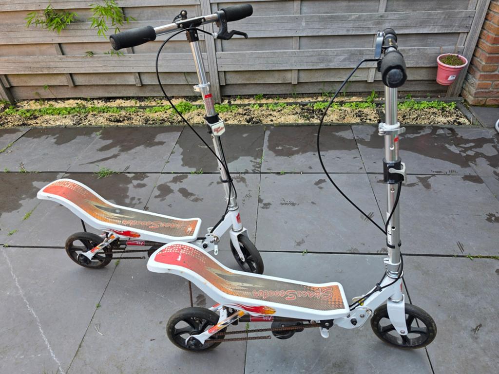 Space Scooter X590 - Wit/Oranje - per stuk, Ophalen, Gebruikt, Overige typen, Space scooter model X580
