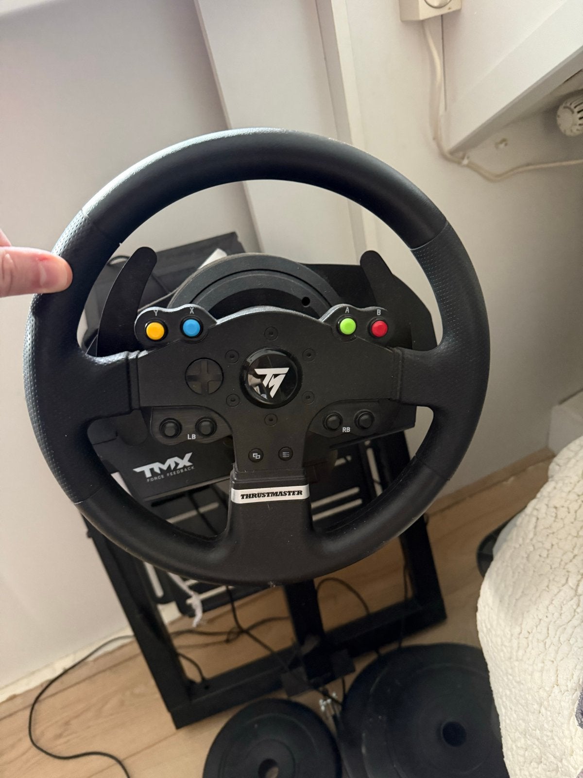 Thrustmaster TMX met Next Level Racing standaard, Spelcomputers en Games, Ophalen, Racestuur, Gebruikt, Xbox