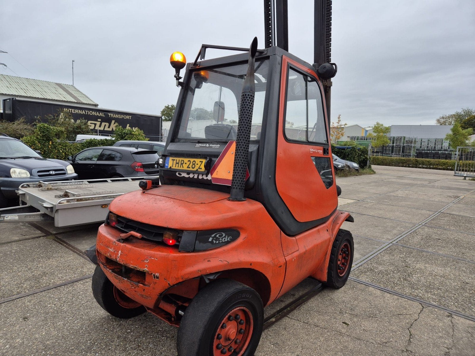 linde H 40 D 4 ton met kenteken dichte cabine verwarming, Ophalen, Diesel, LINDE, Heftruck