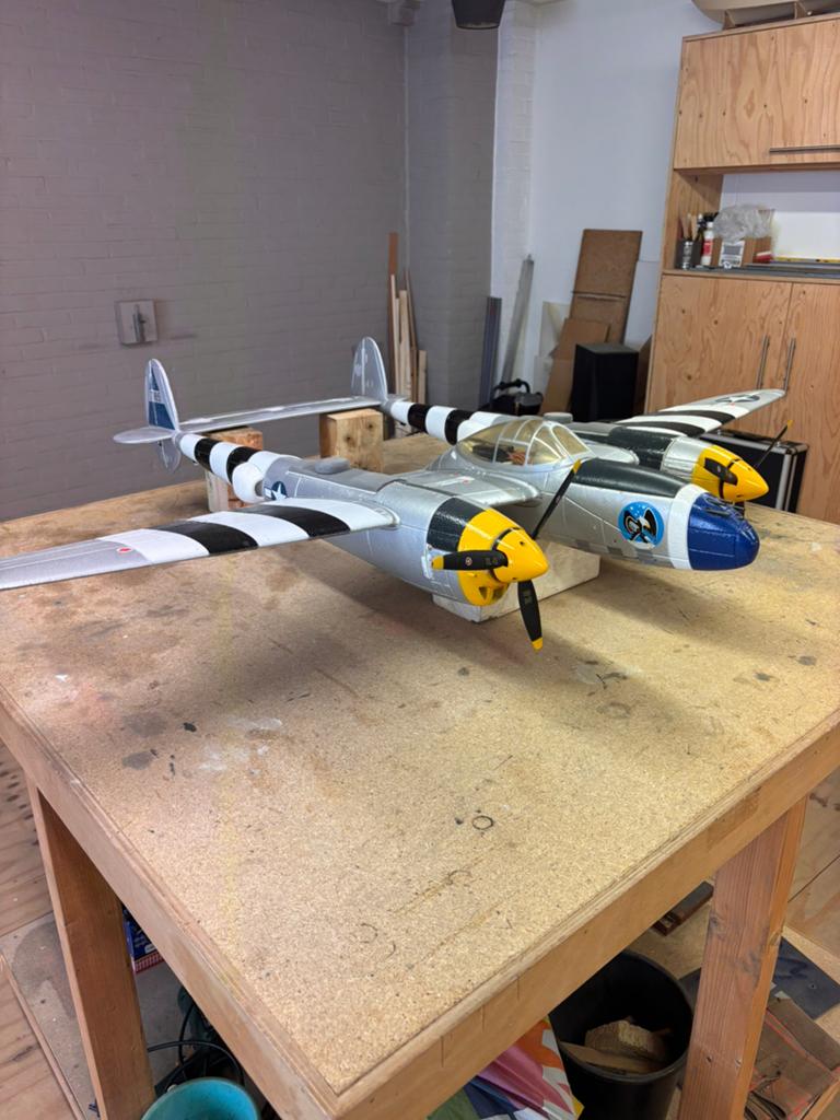 P39 Lightning, Hobby en Vrije tijd, Modelbouw | Radiografisch | Vliegtuigen, Ophalen, Gebruikt