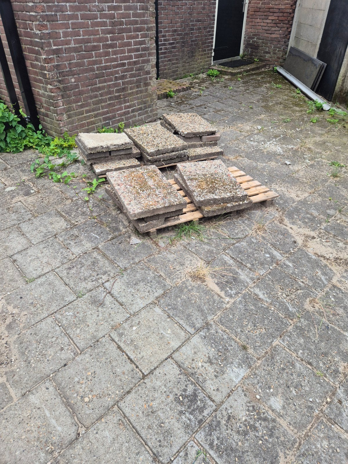 Gebruikte betonnen grindtegels 60x50 cm (ca. 10 m²), Gebruikt, Ophalen of Verzenden, 10 m² of meer, Beton