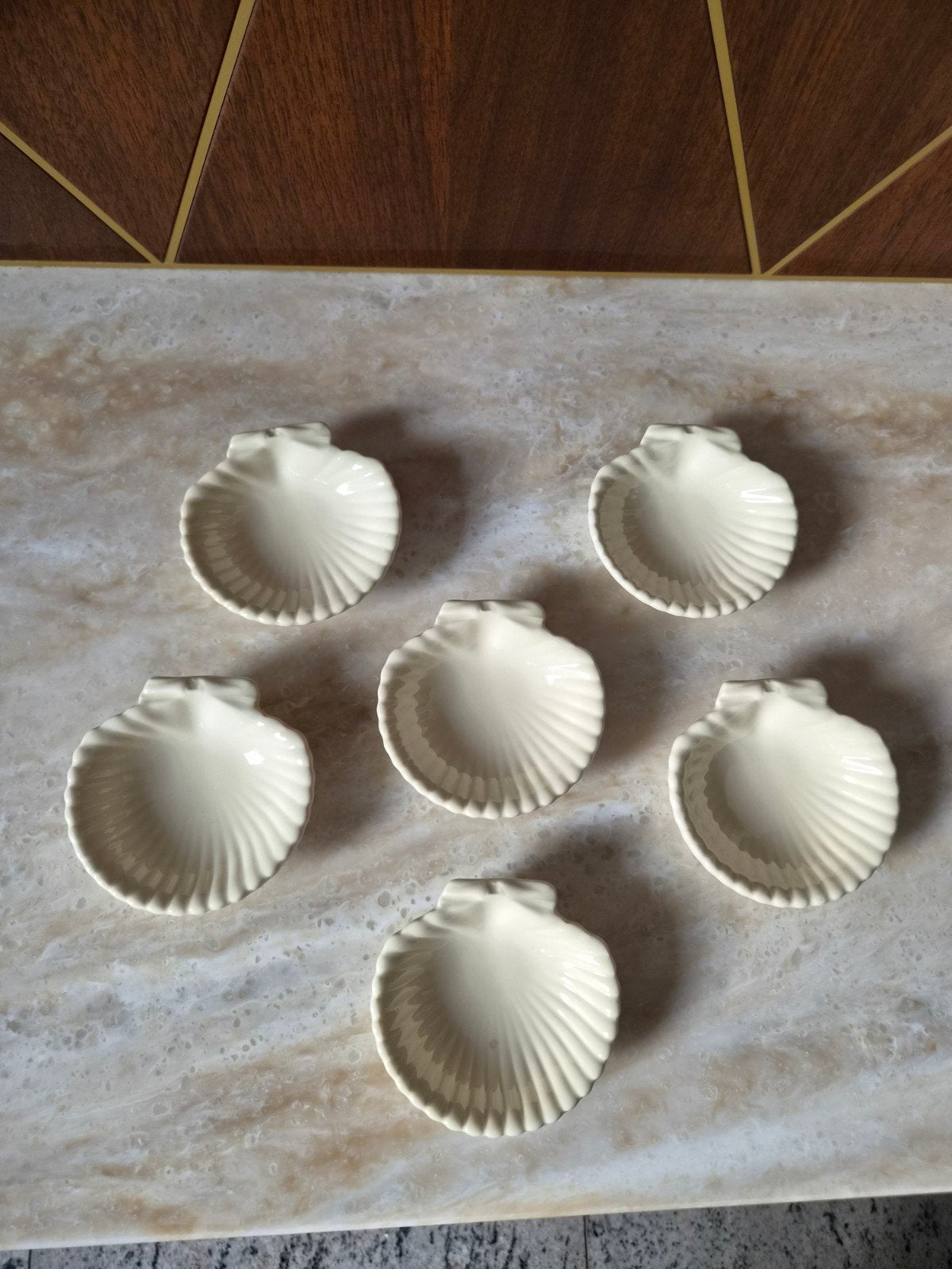 Wedgwood Edme Amuse Schelpjes - Set van 6, Ophalen of Verzenden