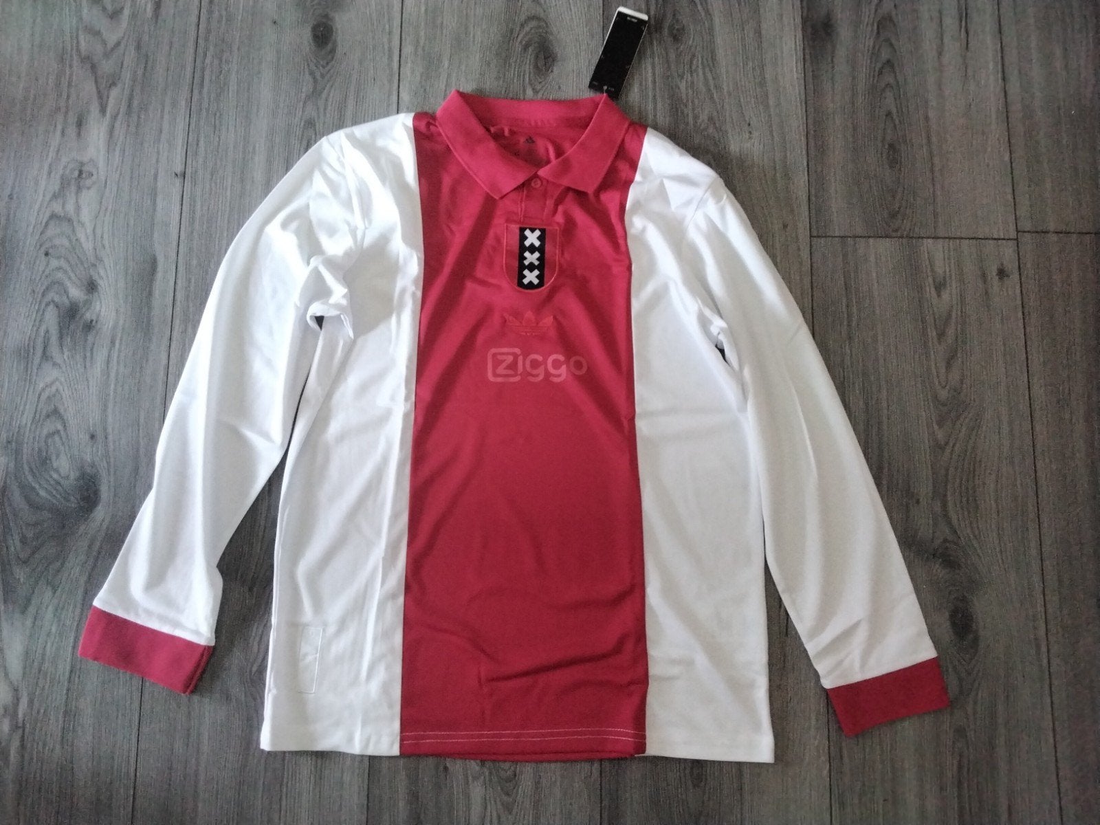Ajax jubileumshirt, Ophalen of Verzenden, Maat 56/58 (XL), Blauw, Voetbal