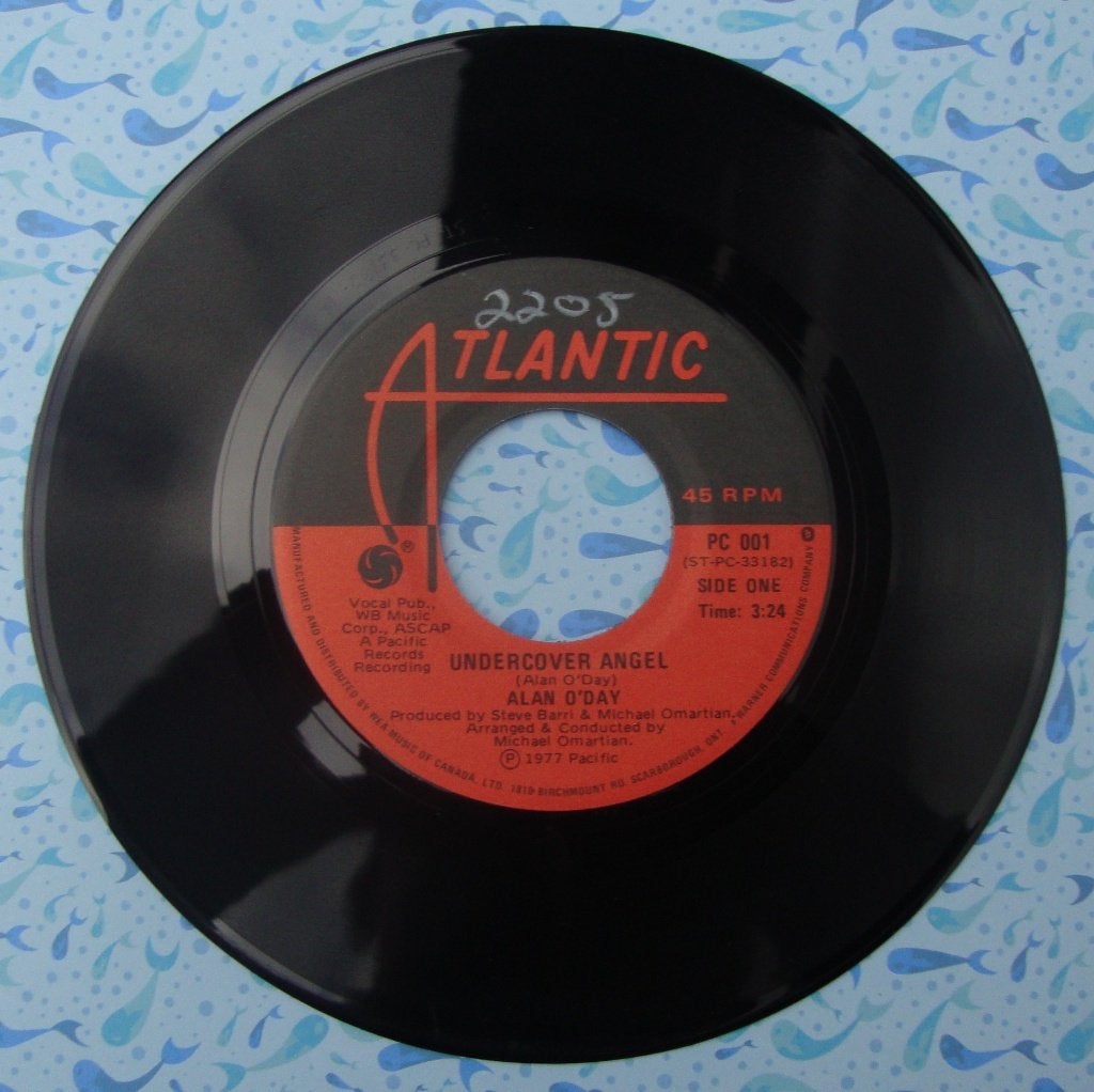 Alan O'Day - undercover angel ( 7'' vinyl single 1977 ), Gebruikt, 7 inch, Ophalen of Verzenden, Pop