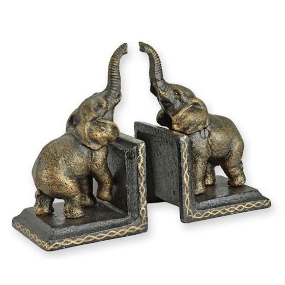 2 Olifant boekensteunen 15x9,3x7,8, Verzenden