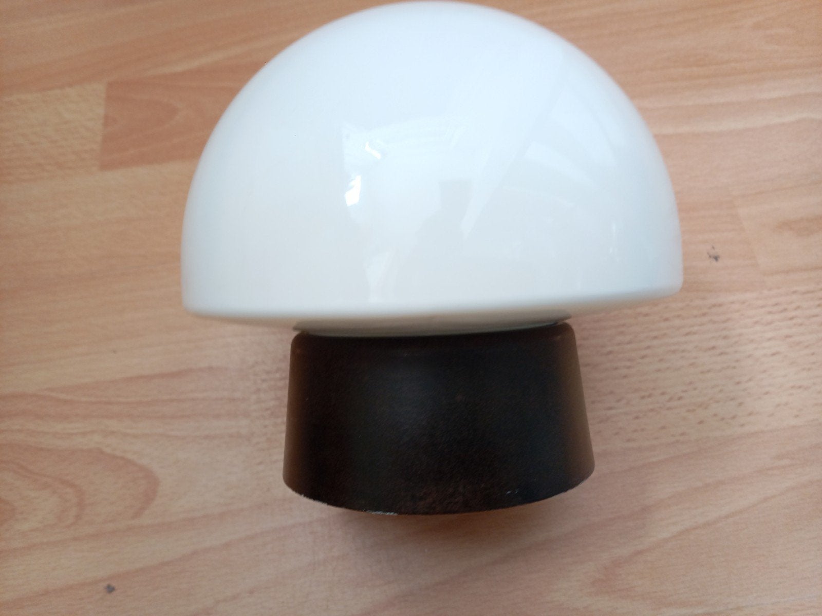 Mushroom Gispen opaline plafondlamp jaren 50., Huis en Inrichting, Ophalen of Verzenden, Zo goed als nieuw, Glas, Art Deco, BAUHAUS