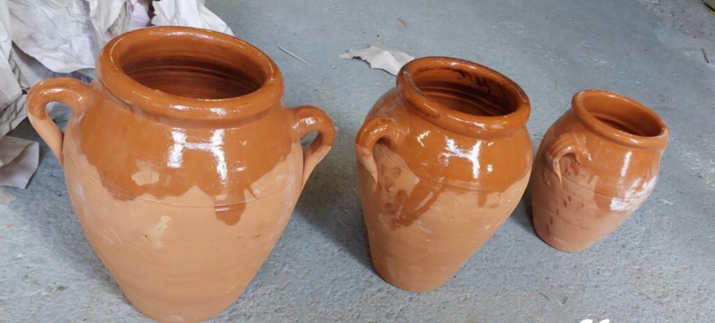 Partij traditionele Terracotta Kruik - Tanjia/Orza, Ophalen of Verzenden, Overige materialen, Pot, Bus of Blik