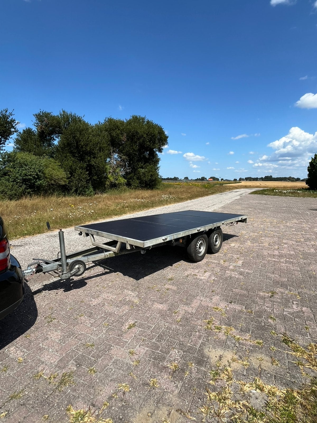 Aanhanger nieuwe bodem plateauwagen 2000kg tandemasser, Auto diversen, Aanhangers en Bagagewagens, Ophalen of Verzenden, Zo goed als nieuw