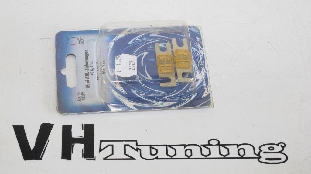 Dietz MINI ANL fuses, mini wafel zekeringen 40A 2 stuks, Auto diversen, Ophalen of Verzenden
