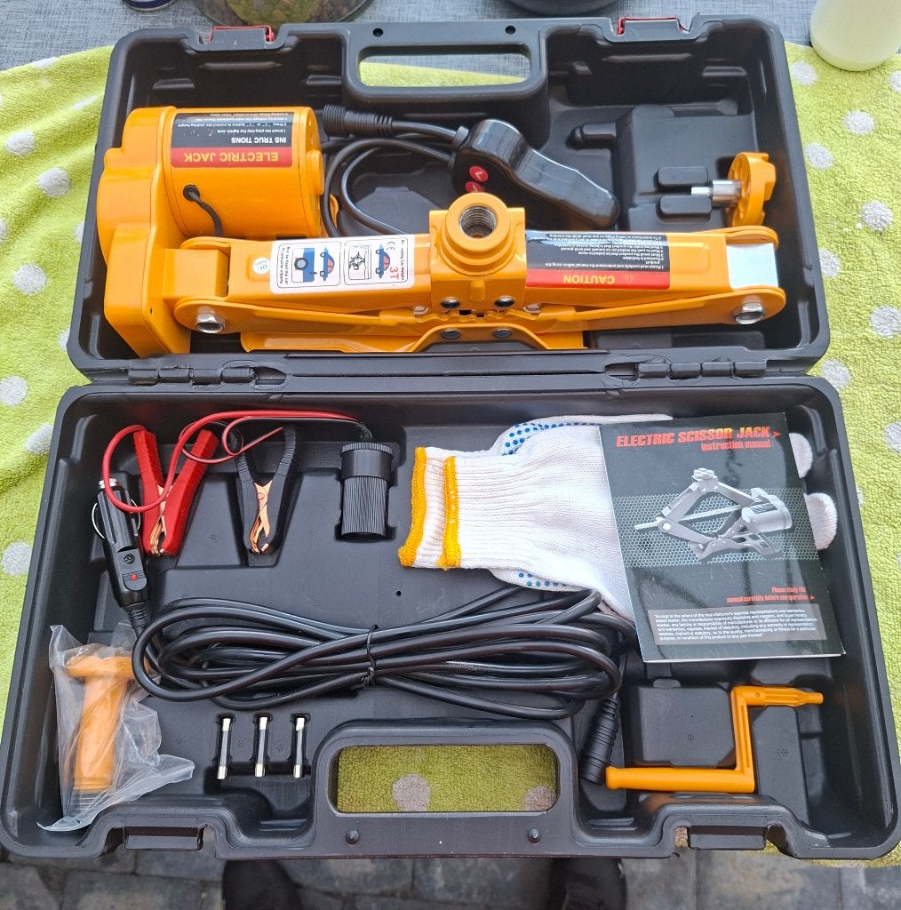 Elektrische autokrik, Ophalen of Verzenden, Nieuw, Elektrisch, Schaarkrik