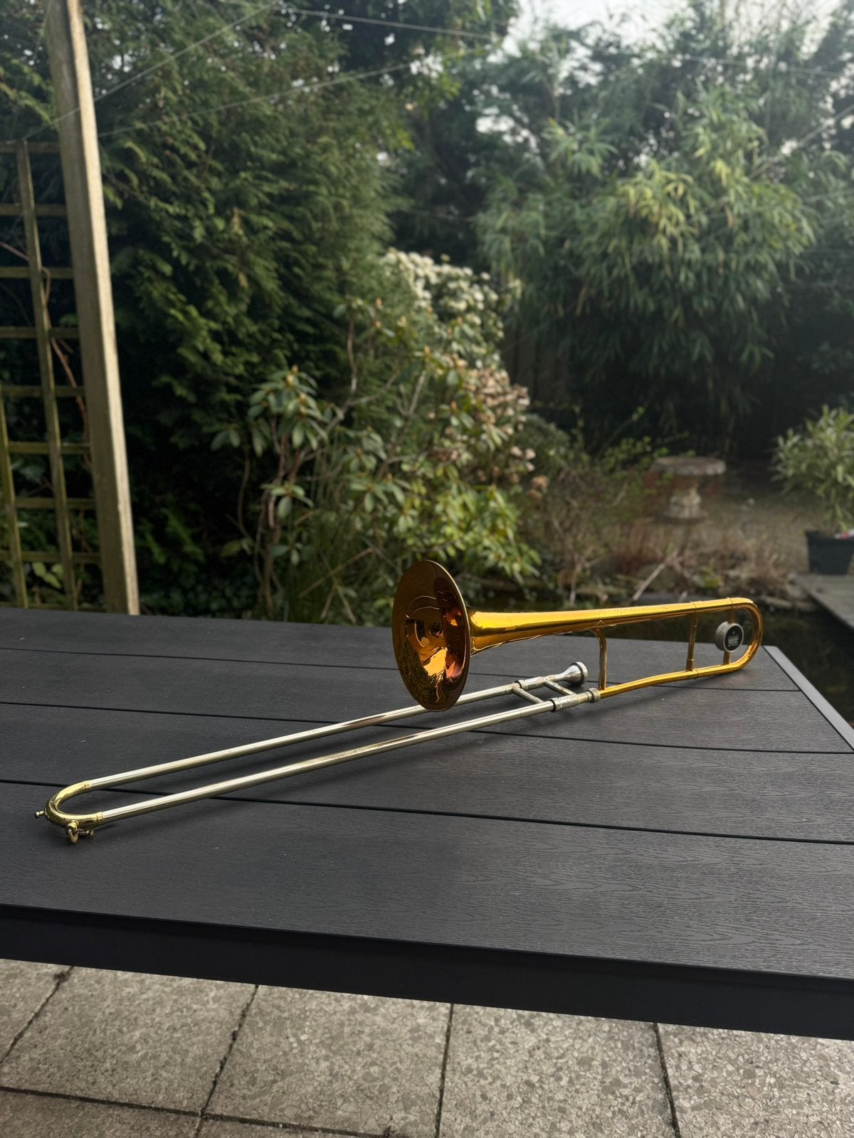 Mooie King 3B Trombone, Muziek en Instrumenten, Blaasinstrumenten | Trombones, Ophalen, Zo goed als nieuw, Tenor