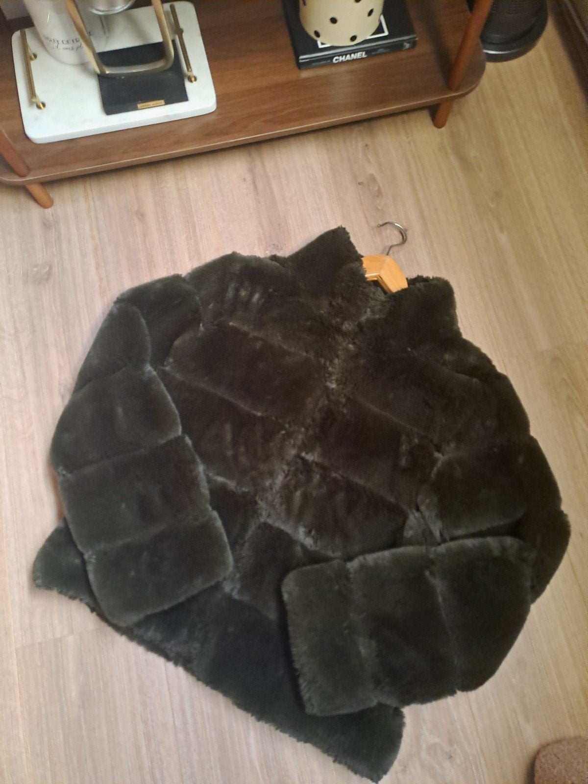 Donkergroene Faux Fur Jas - Maat M, Maat 38/40 (M), Ophalen of Verzenden, Onbekend, Gedragen