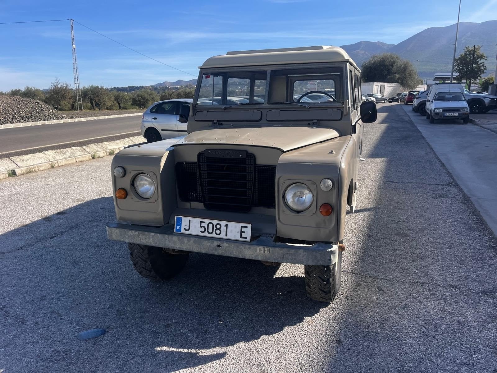 Project-Landrover series 3-1979-roestvrij-motor loopt, Trekhaak, Zwart, Beige, Stationwagon