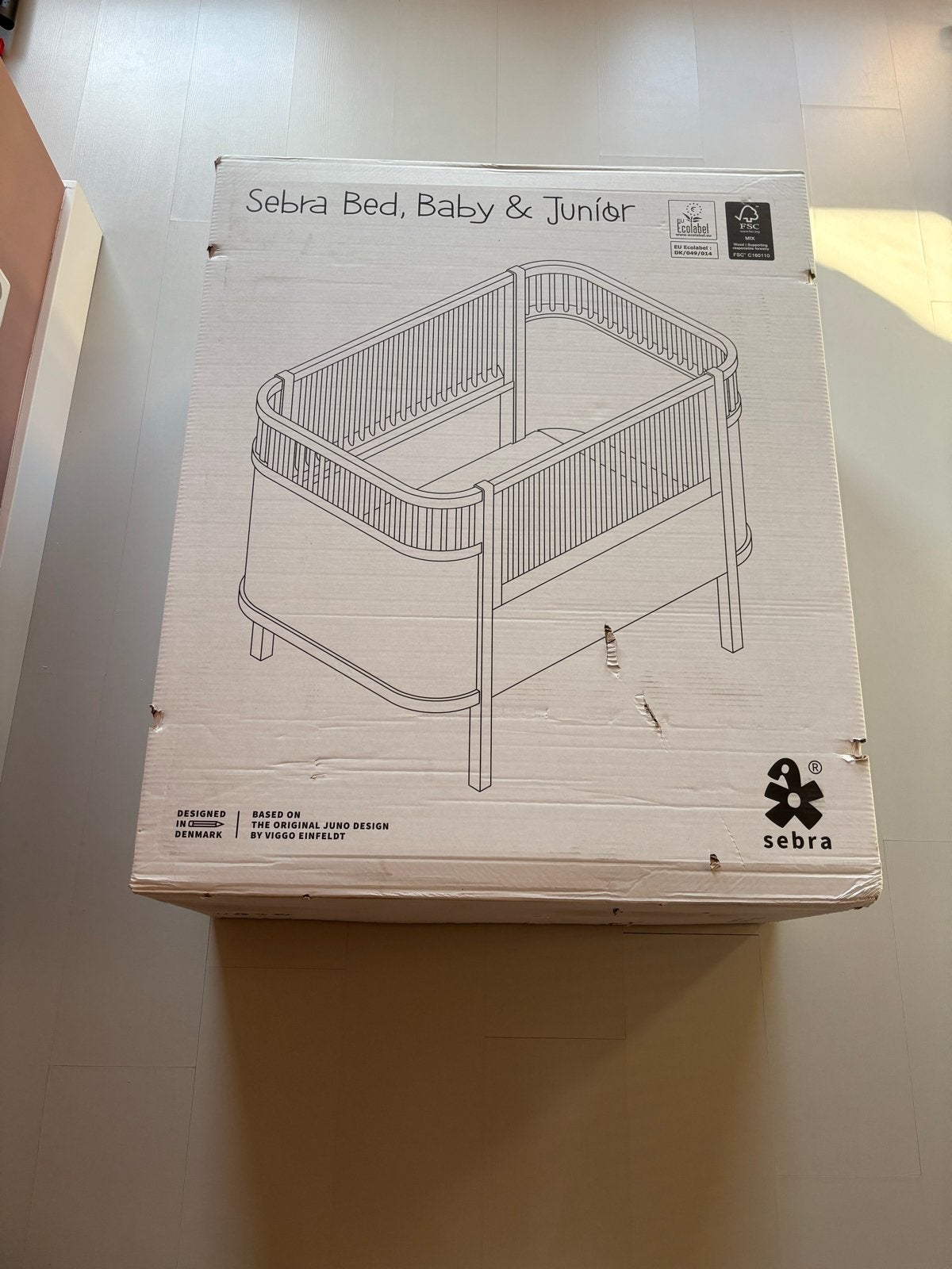Nieuw in doos Sebra Meegroeibed Baby/ junior. Vaste prijs!, Ophalen, Nieuw, 70 tot 85 cm, Minder dan 140 cm
