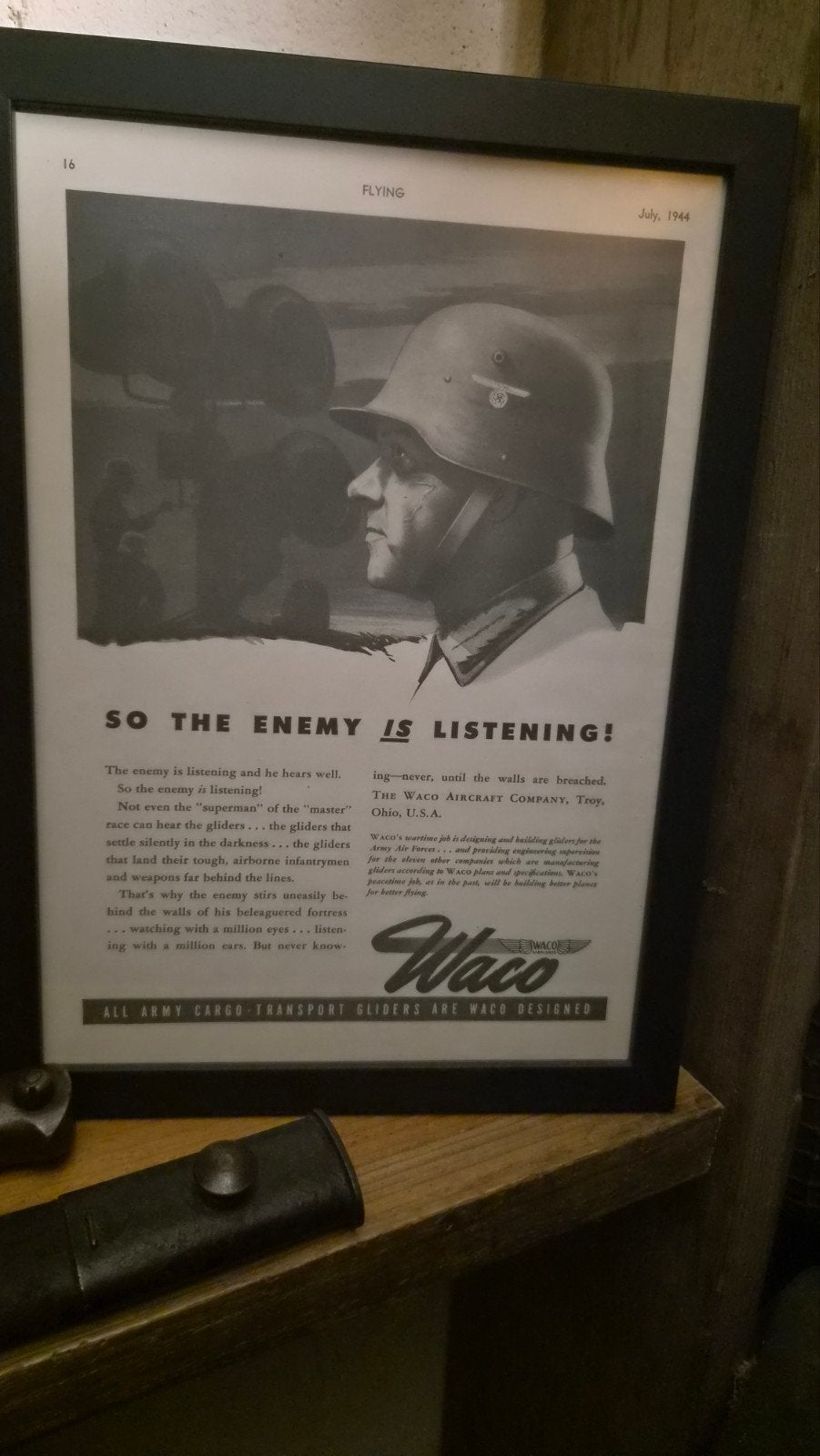 Waco glider print WWII, Ophalen of Verzenden