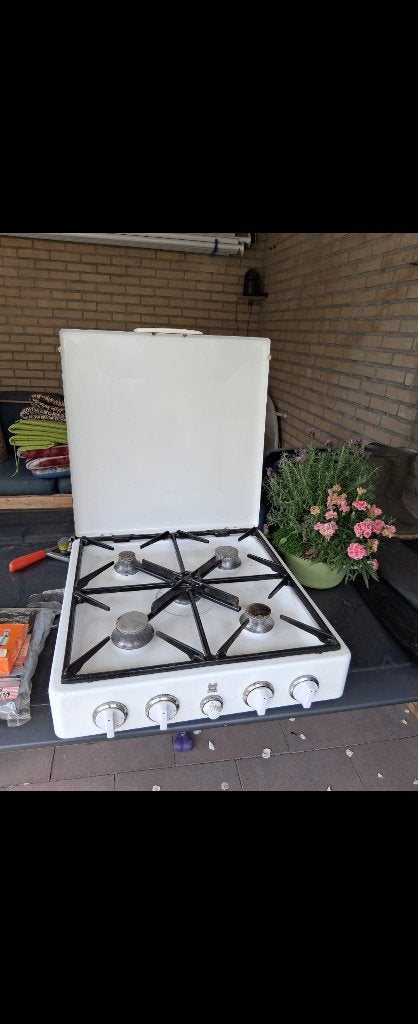 Gasfornuis, Ophalen, Gebruikt, Minder dan 85 cm, 4 kookzones