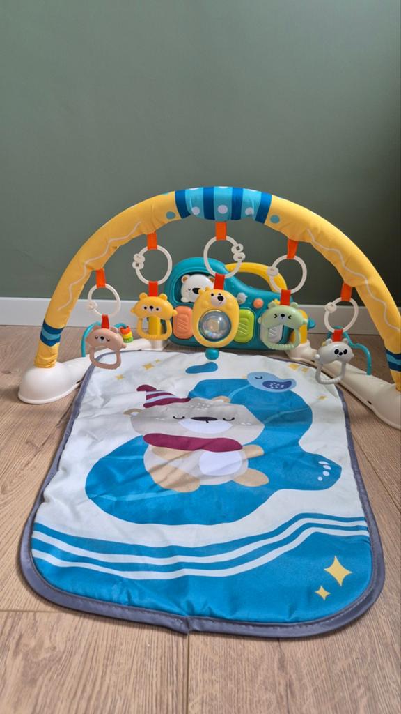 Babygym met speelkleed en muziek, Ophalen, Zo goed als nieuw, Babygym, Met licht