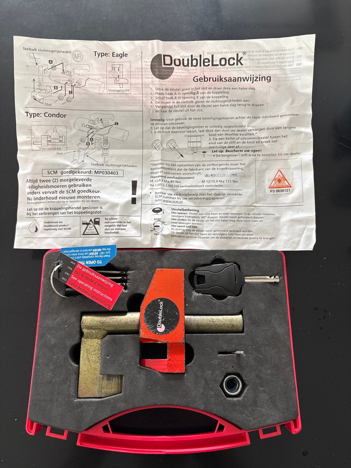 Double Lock Compact Eagle SCM Koppelingsslot Alko, Ophalen of Verzenden, Zo goed als nieuw