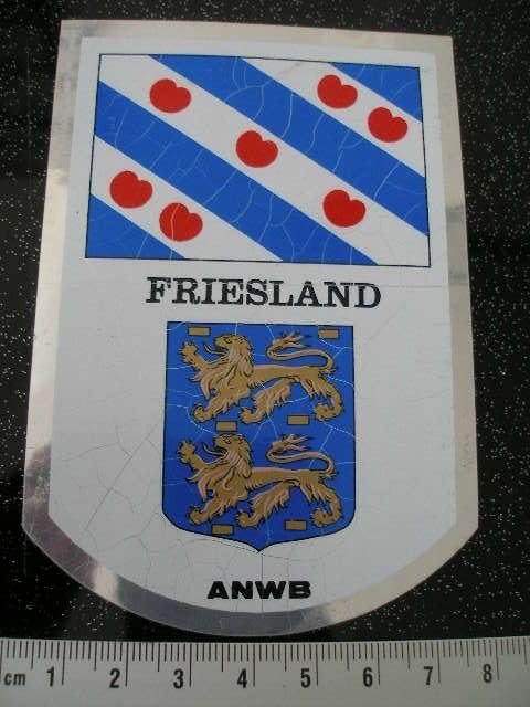 folie sticker provincie logo embleem friesland anwb fryslan, Verzenden, Zo goed als nieuw, Overige typen