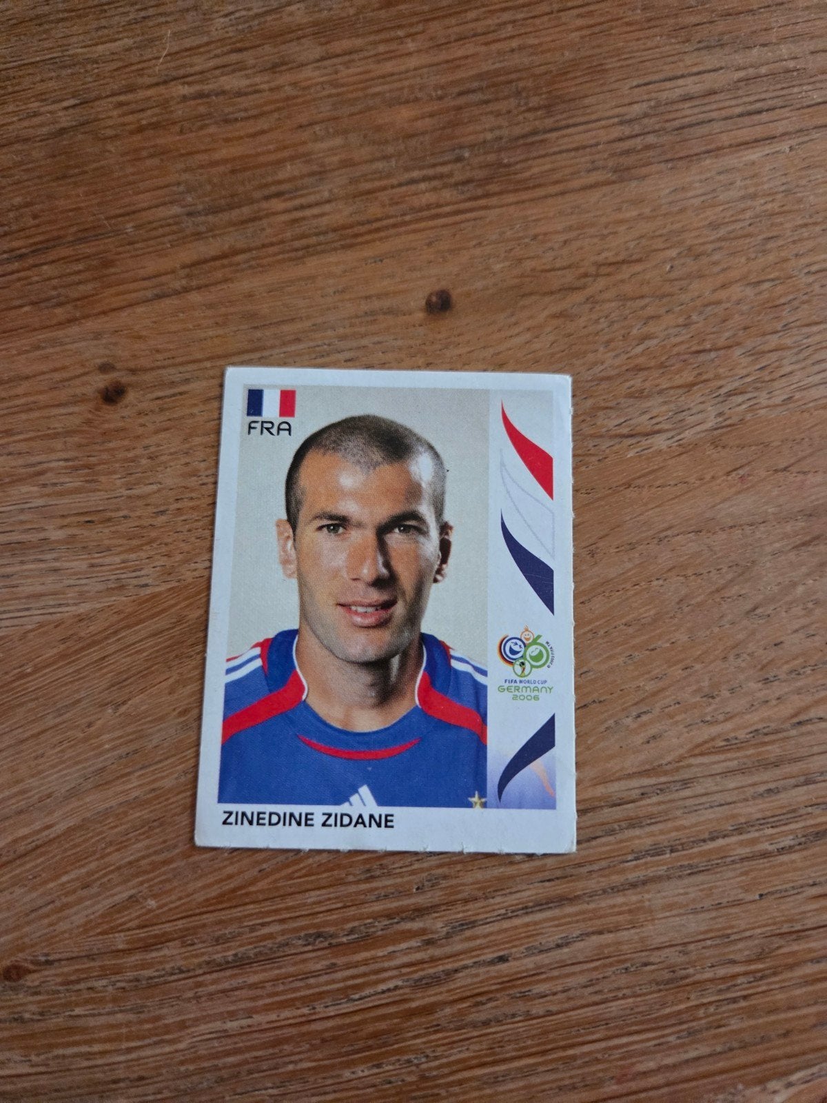 Panini WK 2006 Zinedine Zidane, Ophalen of Verzenden, Zo goed als nieuw, Buitenlandse clubs, Poster, Plaatje of Sticker