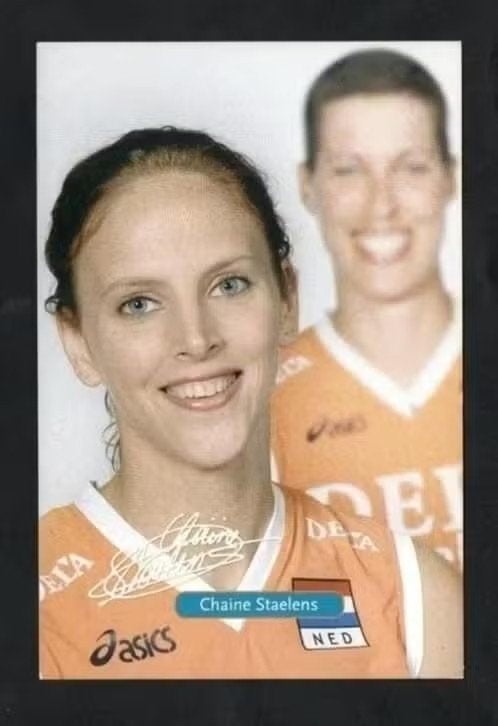 Volleybal Chaine Staelens Dela Martinus Amstelveen., Ophalen of Verzenden, 1980 tot heden, Ongelopen, Sport en Spel