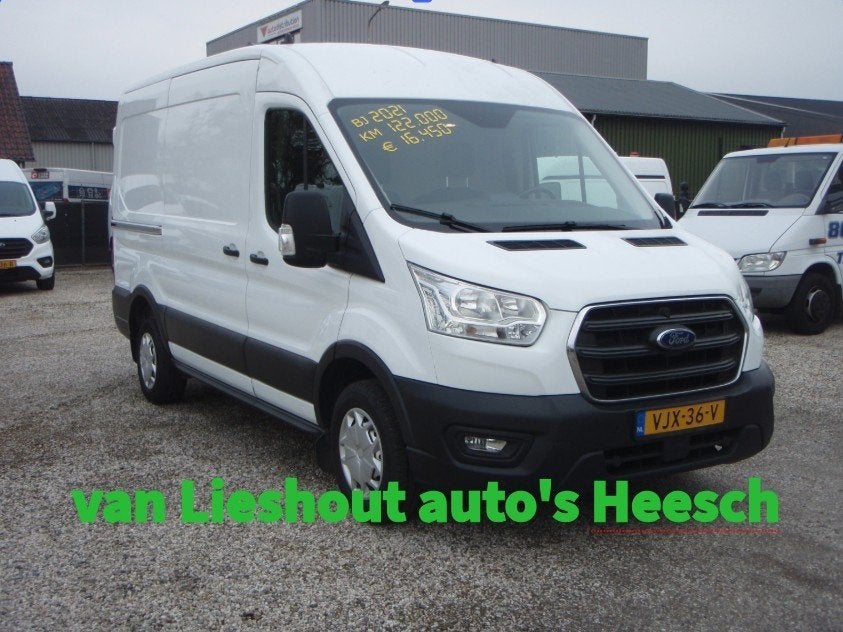 Ford Transit L2H2 Trend 122887 km bj 2021 (bj 2021), Auto's, Bestelauto's, Voorwielaandrijving, 4 cilinders, Wit, Origineel Nederlands
