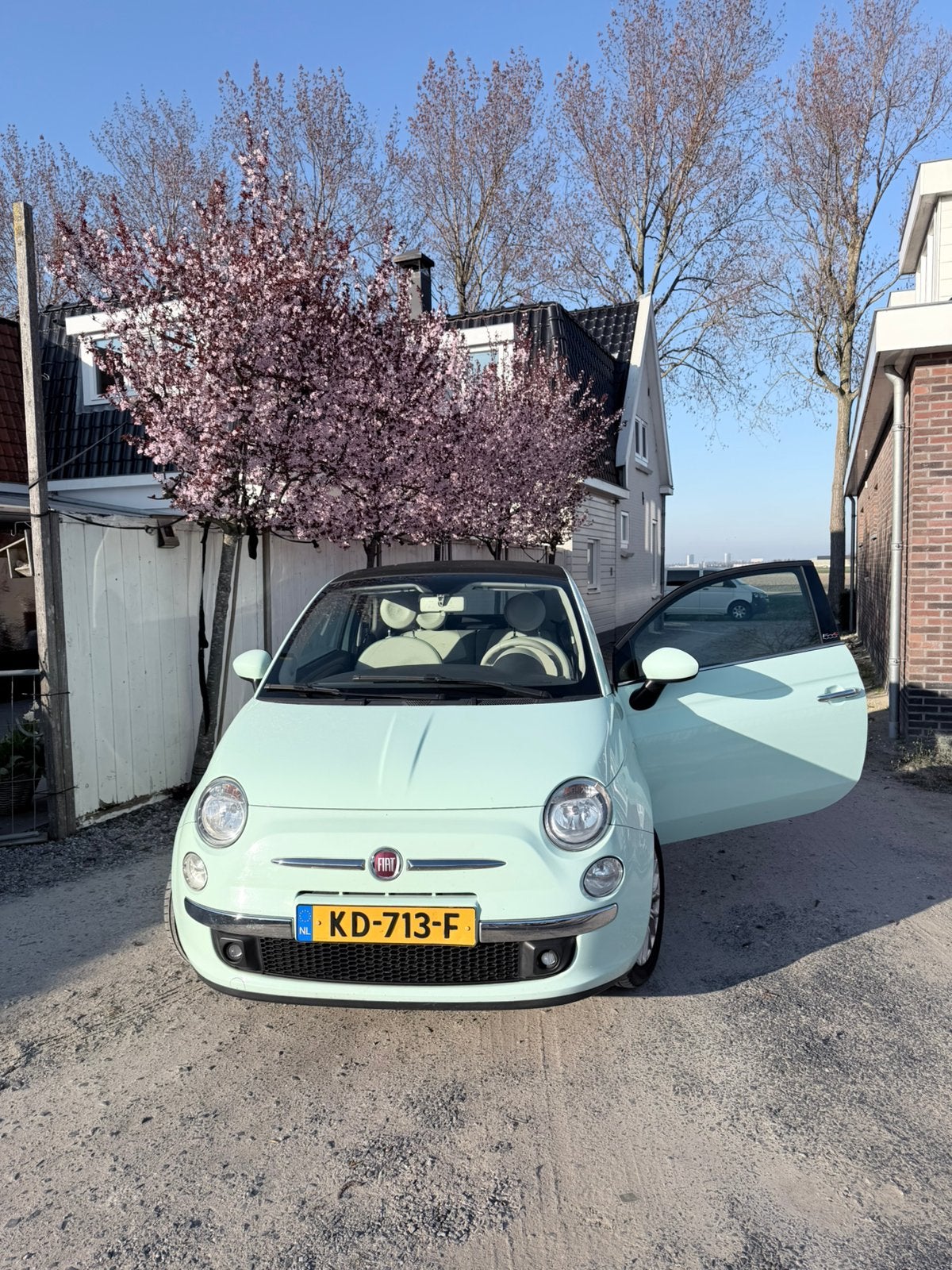 Fiat 500 1.2 C 2015 Groen, Auto's, Fiat, Voorwielaandrijving, 4 cilinders, Handgeschakeld, Particulier