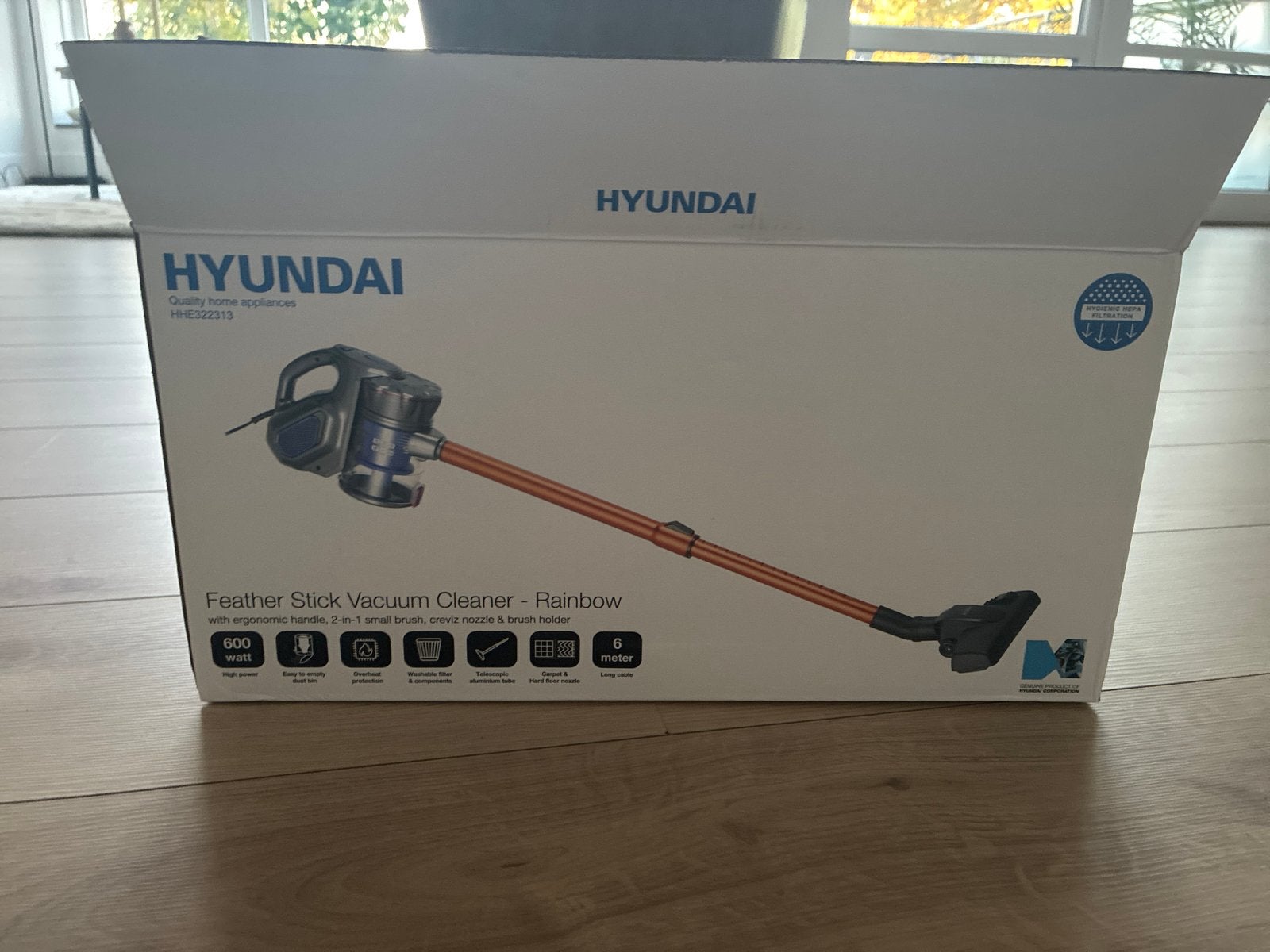 Hyundai Feather Stick Stofzuiger - 600W - Nieuw in doos, Witgoed en Apparatuur, Stofzuigers, Ophalen, Nieuw, Minder dan 1200 watt