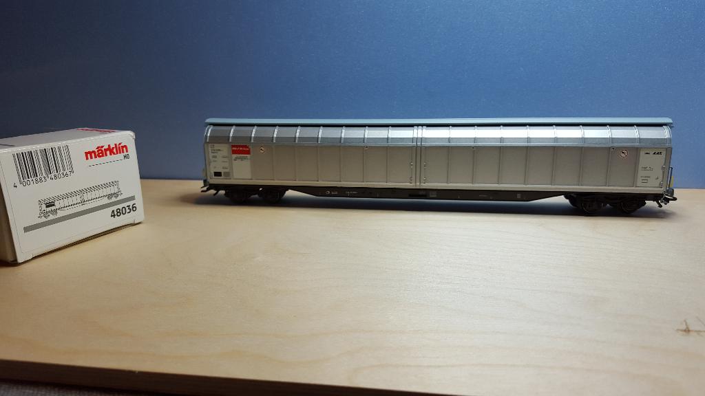 Märklin 48036 H0 Schuifwandwagen van de NS Cargo, Wisselstroom, Wagon, Ophalen of Verzenden, Märklin