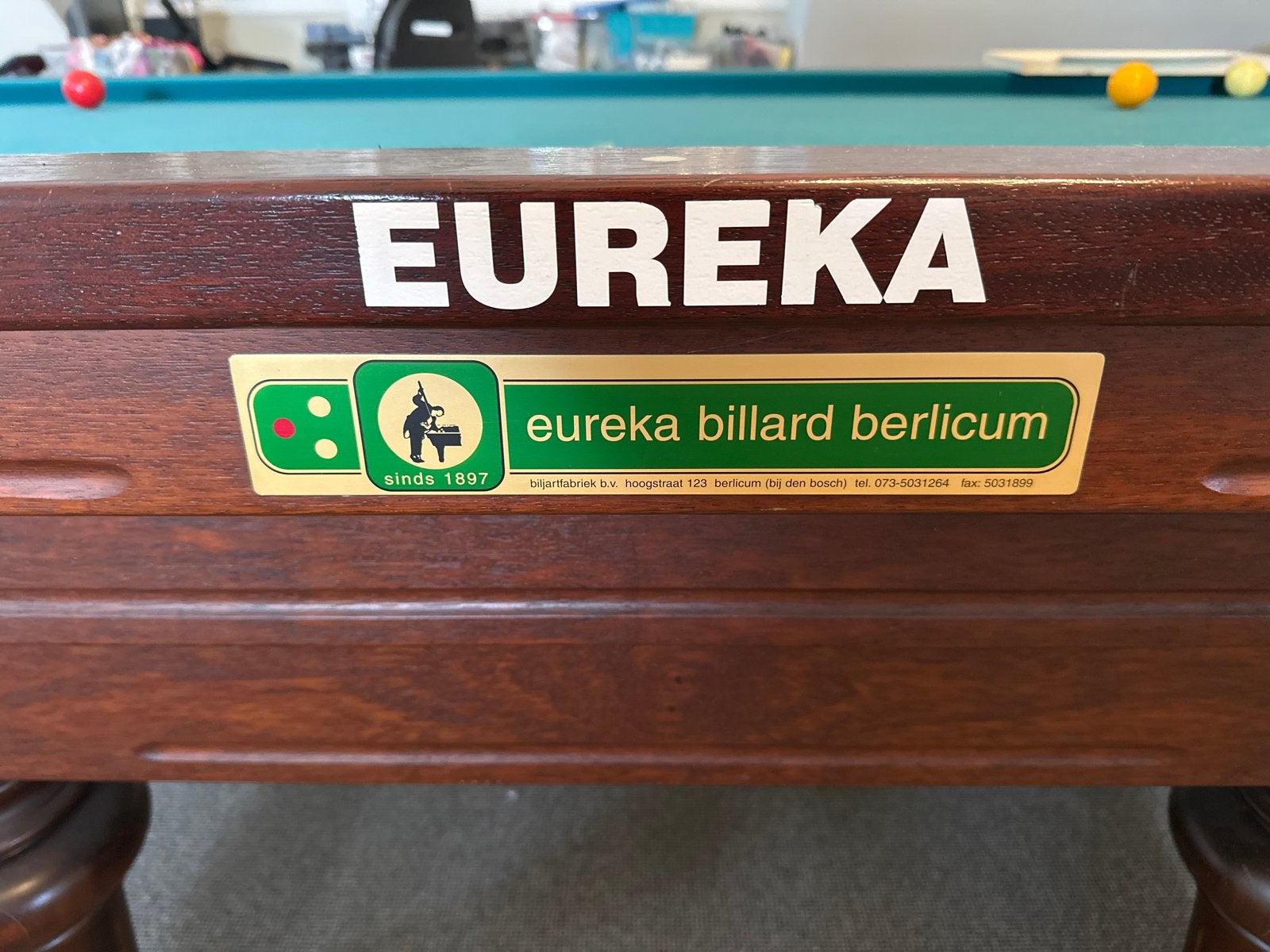 Officiële 3-band biljarttafel - Grote competitie, Sport en Fitness, Biljarten en Poolen, Ophalen of Verzenden, Gebruikt, Biljarttafel