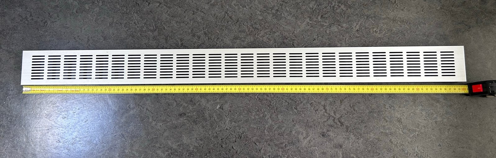 Ventilatierooster aluminium- 100 cm lang, Ophalen, Gebruikt, Ventilator