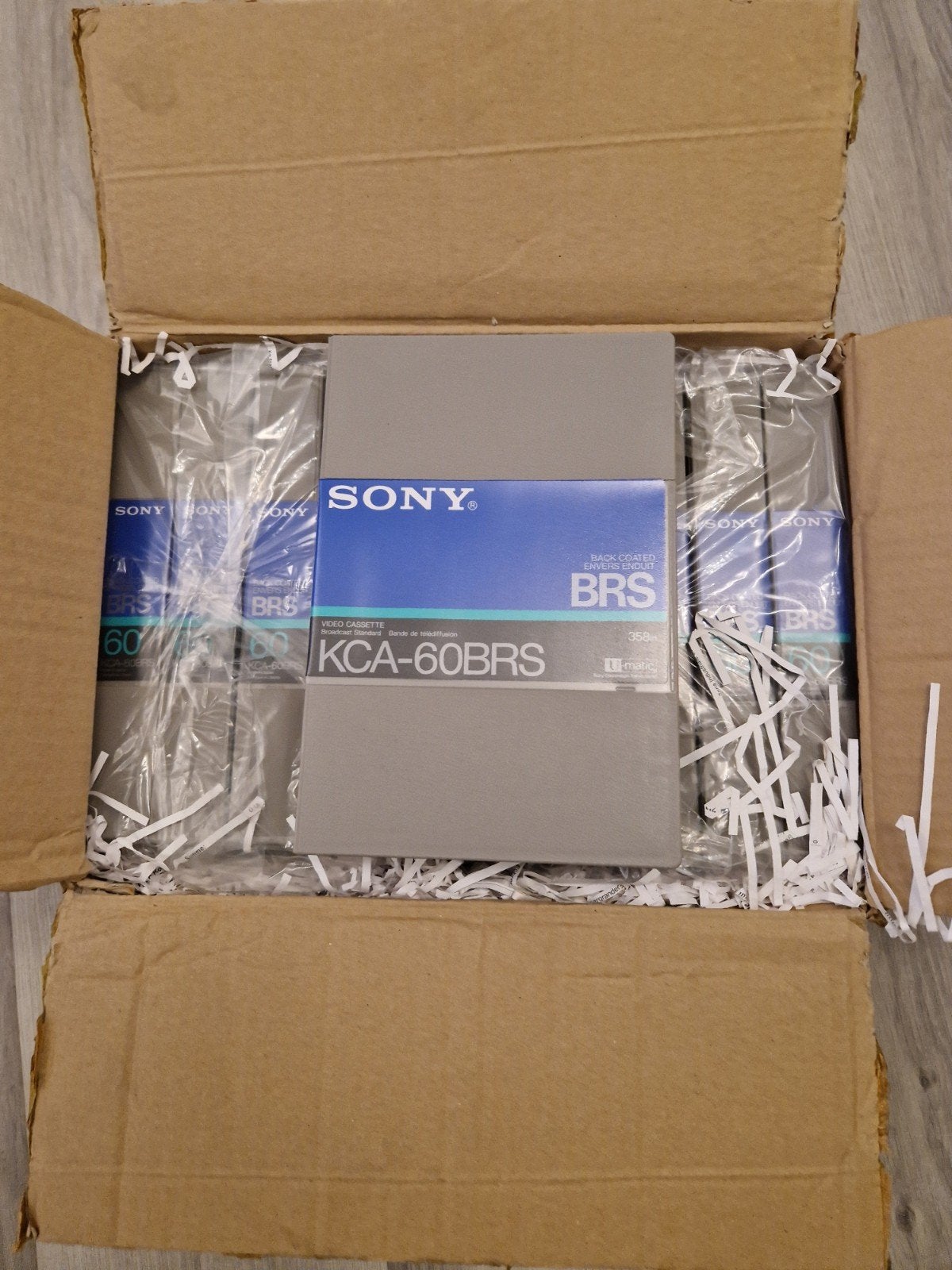 10x Nieuw Sony U-Matic Video Cassette's KCA-60BRS, 2 t/m 25 bandjes, Overige genres, Ophalen of Verzenden, Met bewaardoos, rek of koffer