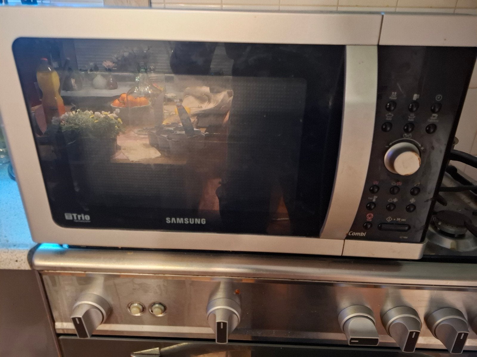 Samsung Combi Magnetron Trio - Gebruikt, Witgoed en Apparatuur, Combimagnetron, Gebruikt, Ophalen of Verzenden, Draaiplateau
