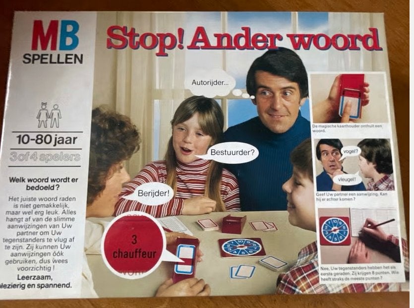 Stop! Ander Woord - Familie spel, Hobby en Vrije tijd, Gezelschapsspellen | Bordspellen, Ophalen of Verzenden, Gebruikt
