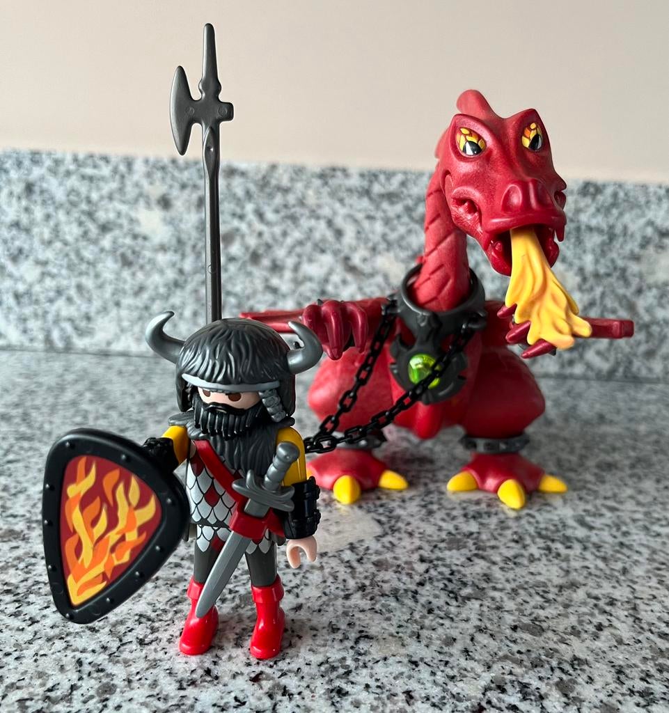 Playmobil 3327 Rode draak helemaal compleet, Ophalen of Verzenden, Zo goed als nieuw