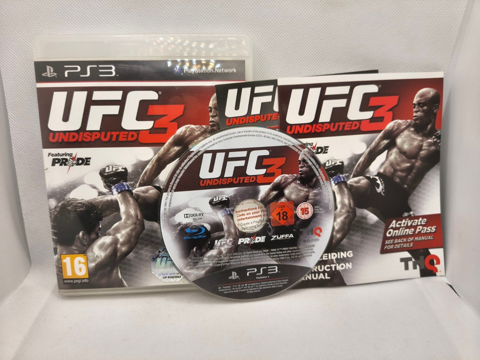 UFC 3 undisputed Playstation 3 game, 3 spelers of meer, Ophalen of Verzenden, Zo goed als nieuw, Vanaf 3 jaar