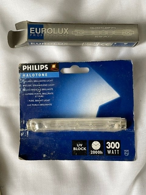 Nr.407: Halogeen lampen 300W, 118 mm, R7S, bouwverlichting, Ophalen of Verzenden, Nieuw, 200 tot 500 watt, Lamp