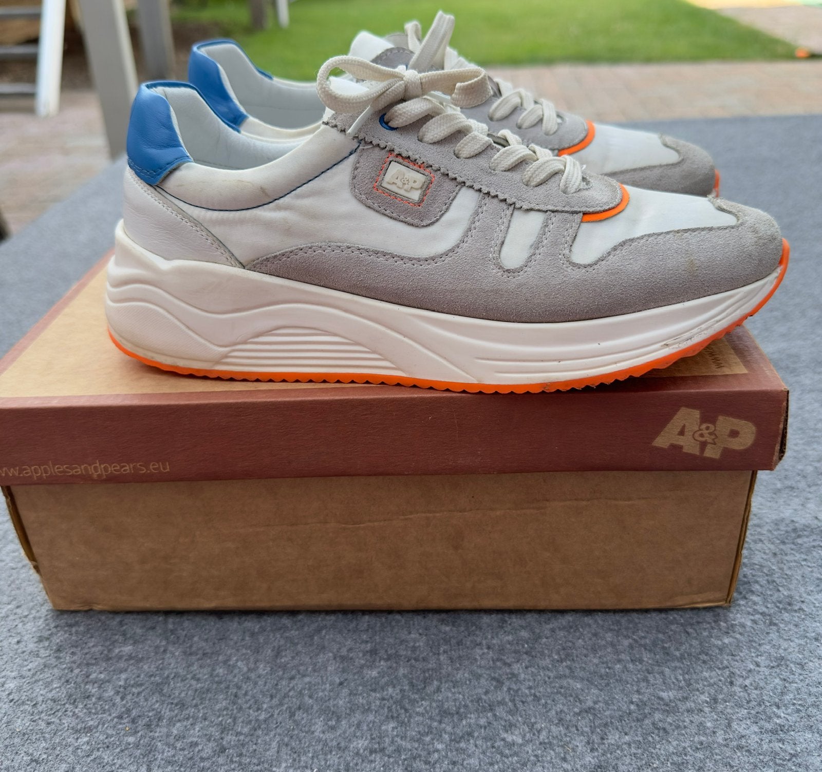 Apples & Pears jongens sneakers maat 38 – suède leer, Ophalen of Verzenden, Zo goed als nieuw, Jongen, Overige typen
