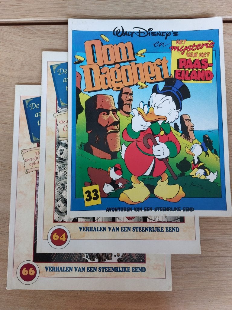 Oom Dagobert - Verhalen van een steenrijke eend 3x, Boeken, Meerdere stripboeken, Ophalen of Verzenden, Gelezen, Donald Duck