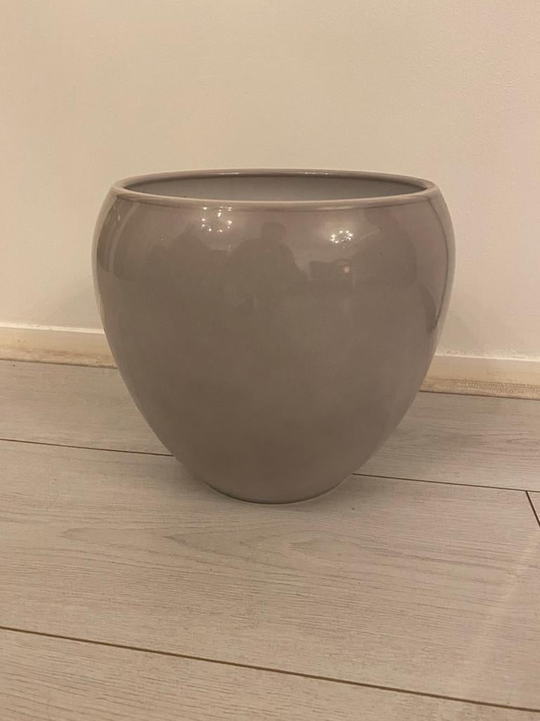 Floran Pot Rian D27 H24 Cm - Stone bloempot, 25 tot 40 cm, Gebruikt, Rond, Binnen