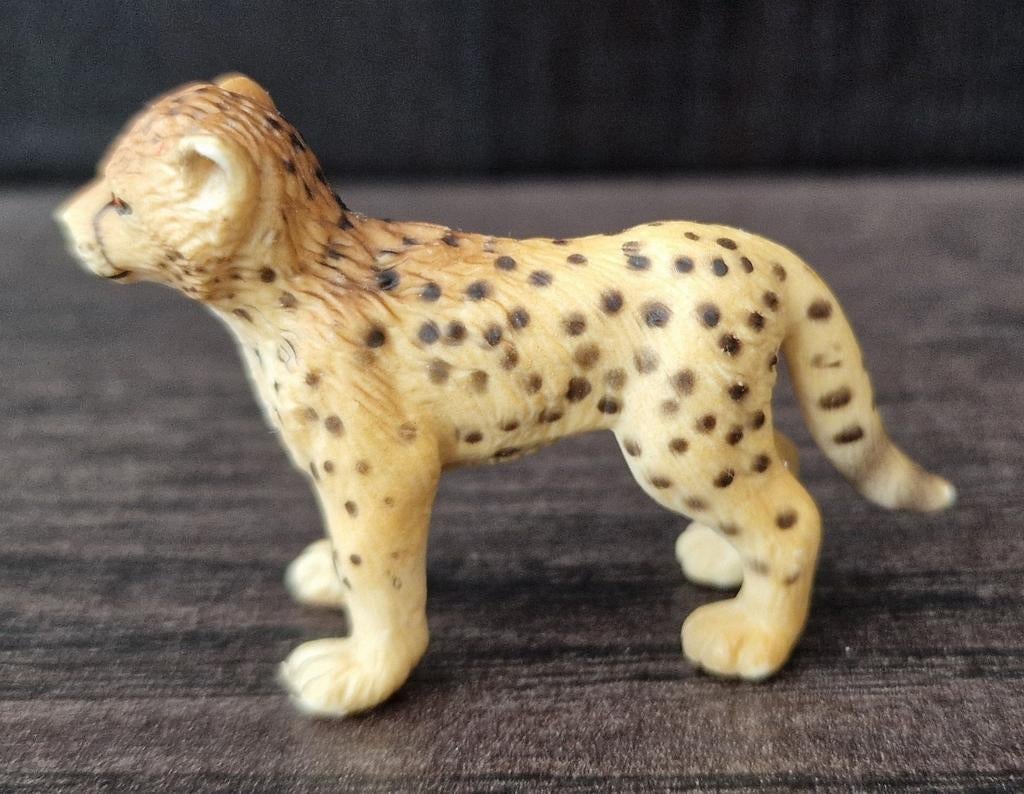 Schleich Wild Life Cheetah Welp - 2003, Ophalen of Verzenden, Gebruikt, Wild dier, Beeldje of Figuurtje