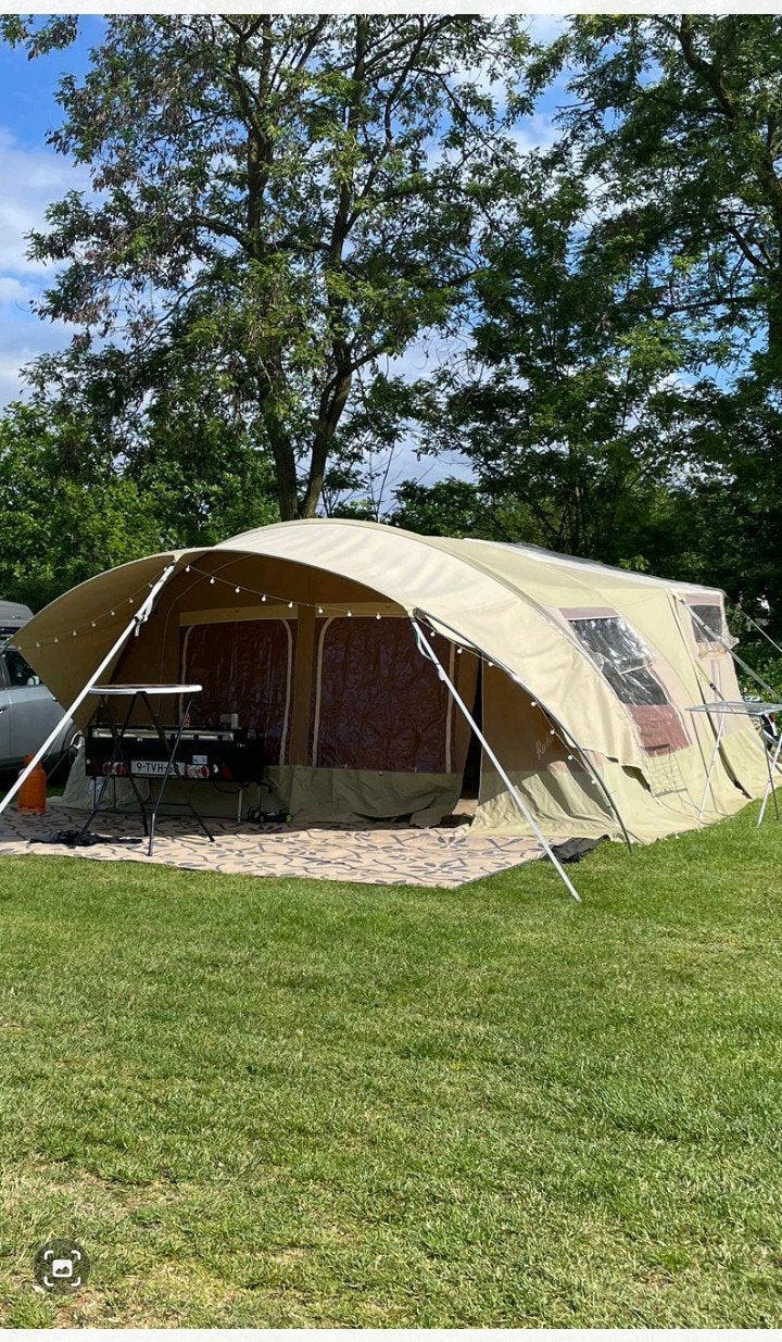 Raclet vouwwagen Safari 2011 - 6 persoons met extra's, Ophalen, Beige, Raclet, Aanwezig