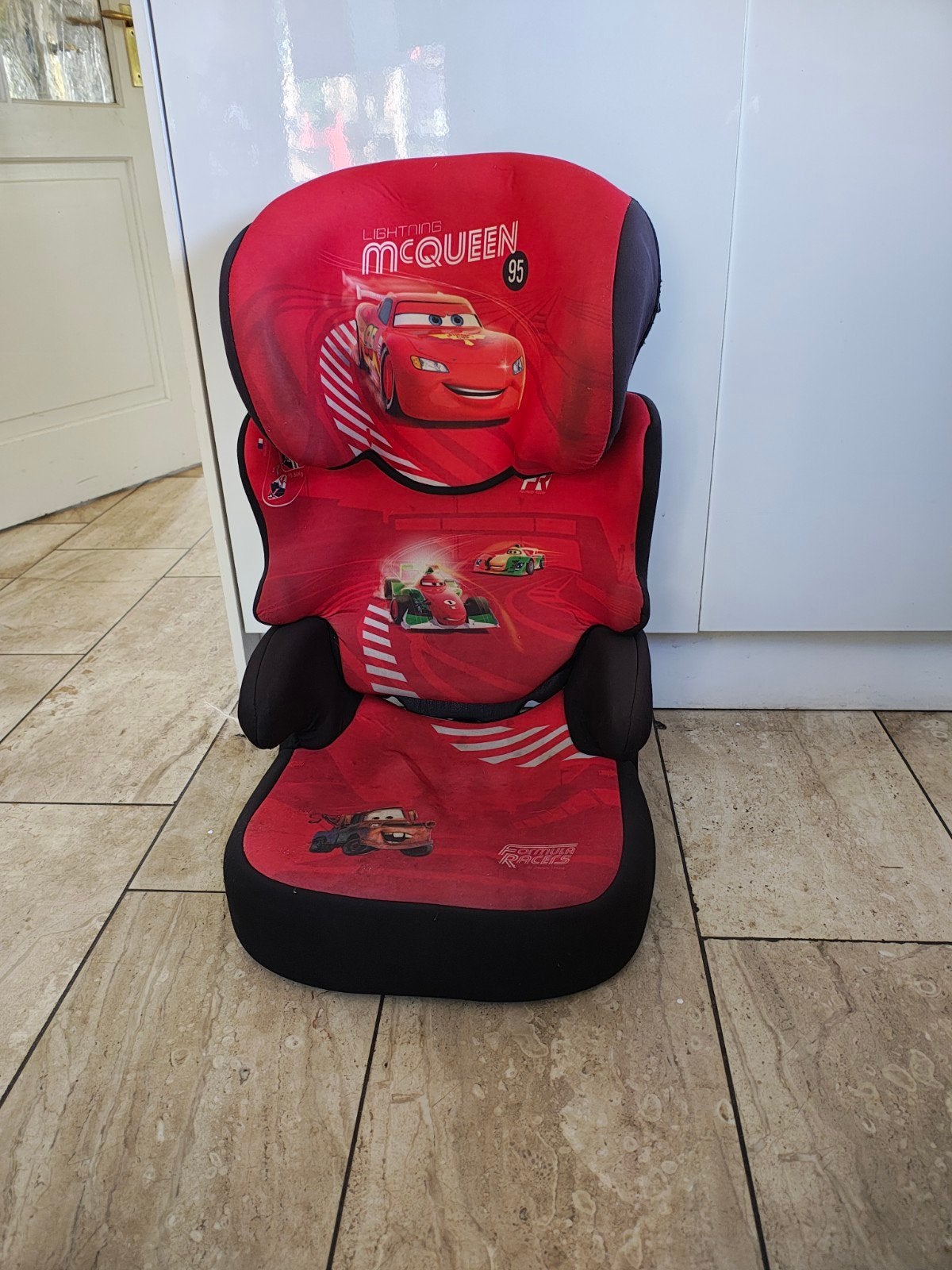 Autostoeltje mc queen, 15 t/m 36 kg, Ophalen, Overige merken, Gebruikt