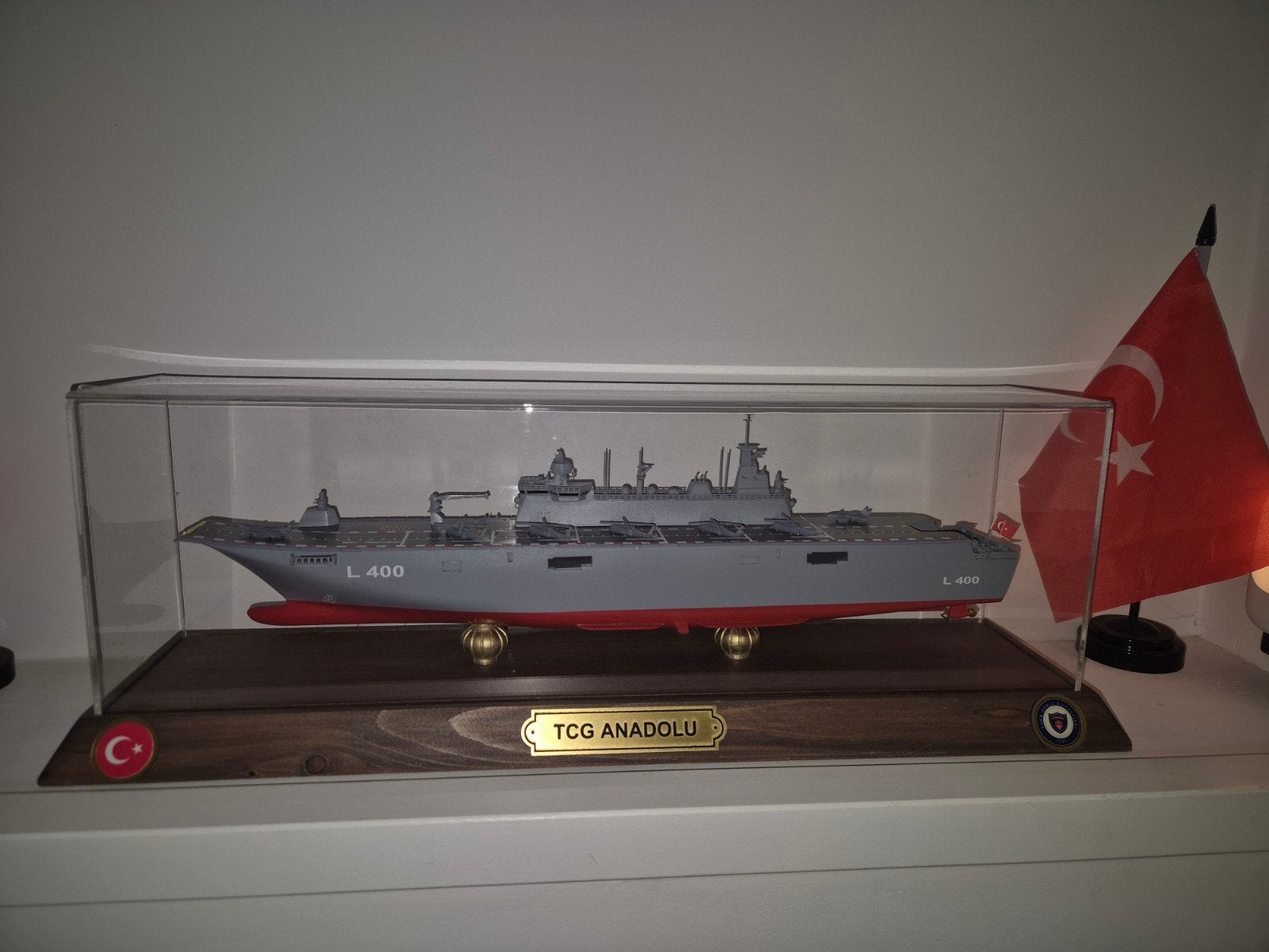 Model Turks Oorlogsschip TCG Anadolu L400, Ophalen of Verzenden, Zo goed als nieuw, 1:50 tot 1:200, Overige merken