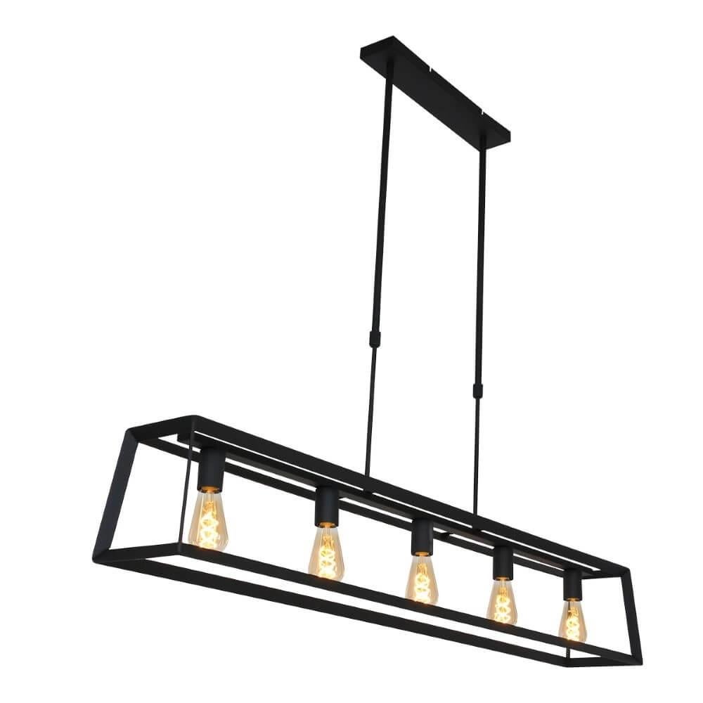 NIEUW! Hanglamp Buckley Mexlite 2675ZW zwart, Ophalen of Verzenden, Nieuw, Metaal, 75 cm of meer