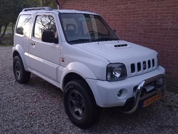 Suzuki Jimny 1.3 JX 4WD 1999 Wit, Auto's, 40 €/maand, 4 cilinders, 4 stoelen, Wit