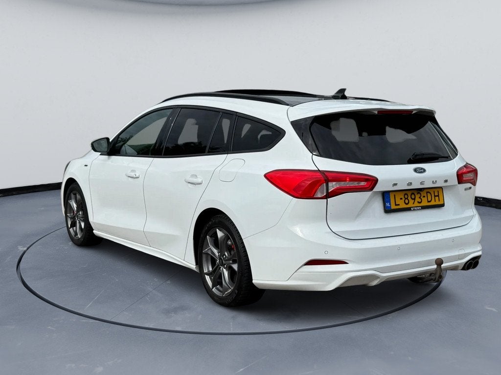 Ford Focus Wagon 1.0 EcoBoost Hybrid ST Line X Bns|Pano|155P, Stof, Gebruikt, Wit, Origineel Nederlands
