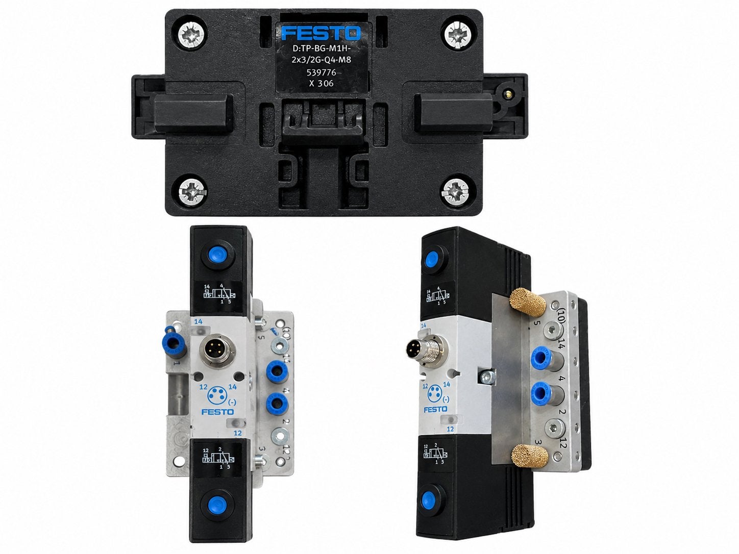 Festo Pneumatic Solenoid Valve Manifold D:TP-BG-M1H 2x3/2G-Q, Ophalen of Verzenden, Zo goed als nieuw