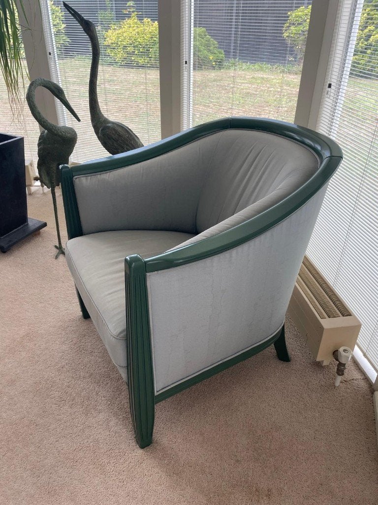 Twee toffe clubfauteuils, Huis en Inrichting, Fauteuils, Ophalen, Klassiek, Modern, Art Deco, 75 tot 100 cm, Zo goed als nieuw