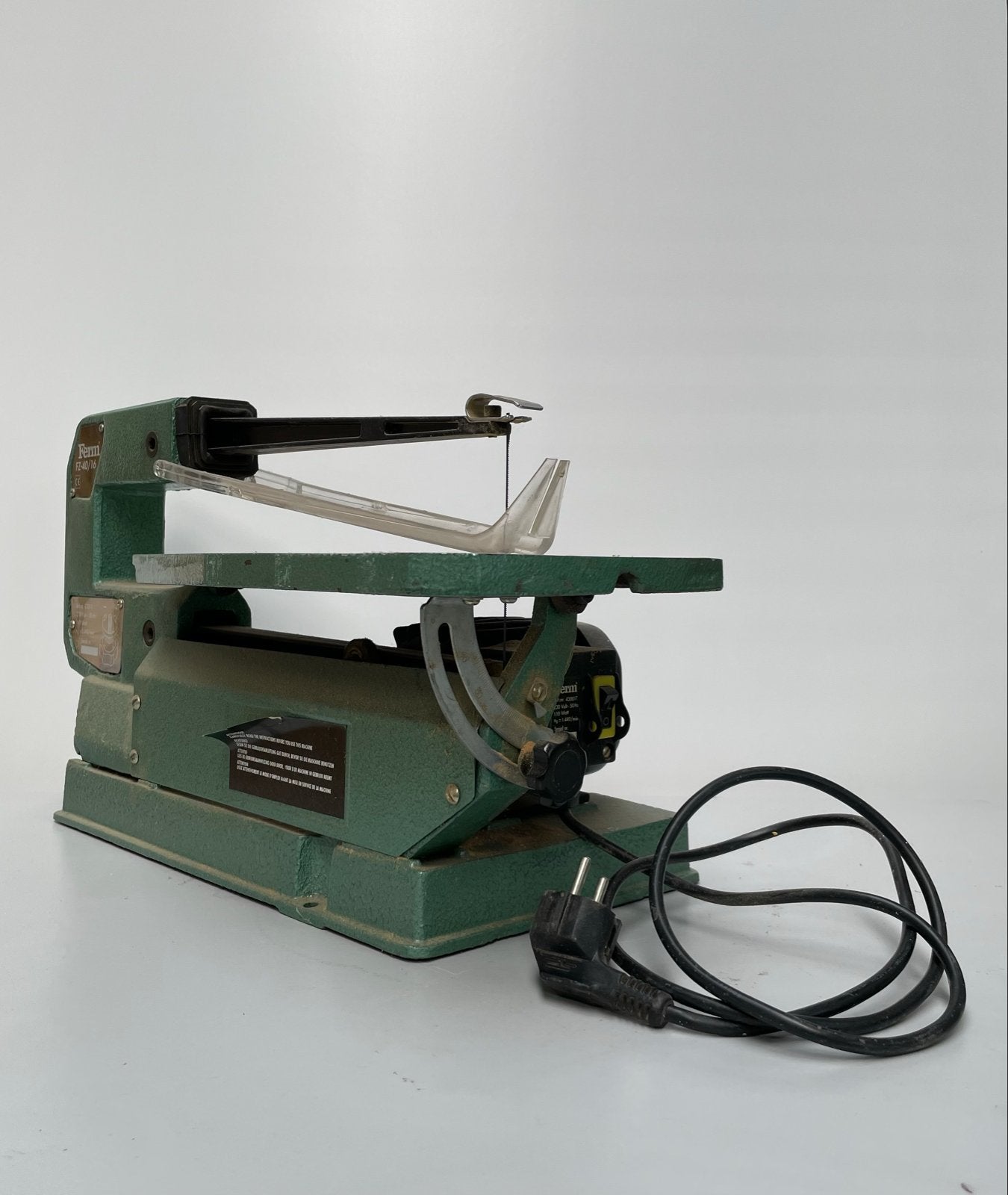 Ferm FZ-40/16 Figuurzaagmachine - 110 Watt, Ophalen, Gebruikt, 30 tot 70 mm, Figuurzaag